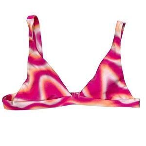 JMP The Label Pink Bikini Top Size S NWT